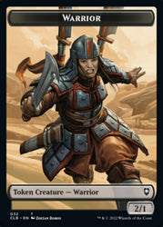 Warrior // Inkling Double-Sided Token [Commander Legends: Battle for Baldur's Gate Tokens] 