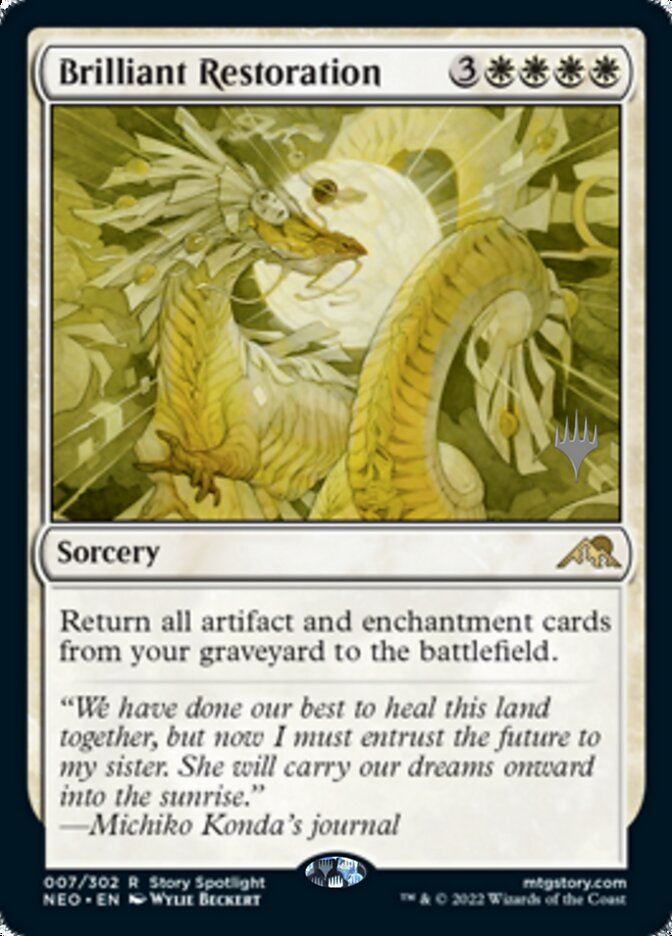 Brilliant Restoration (Promo Pack) [Kamigawa: Neon Dynasty Promos] 