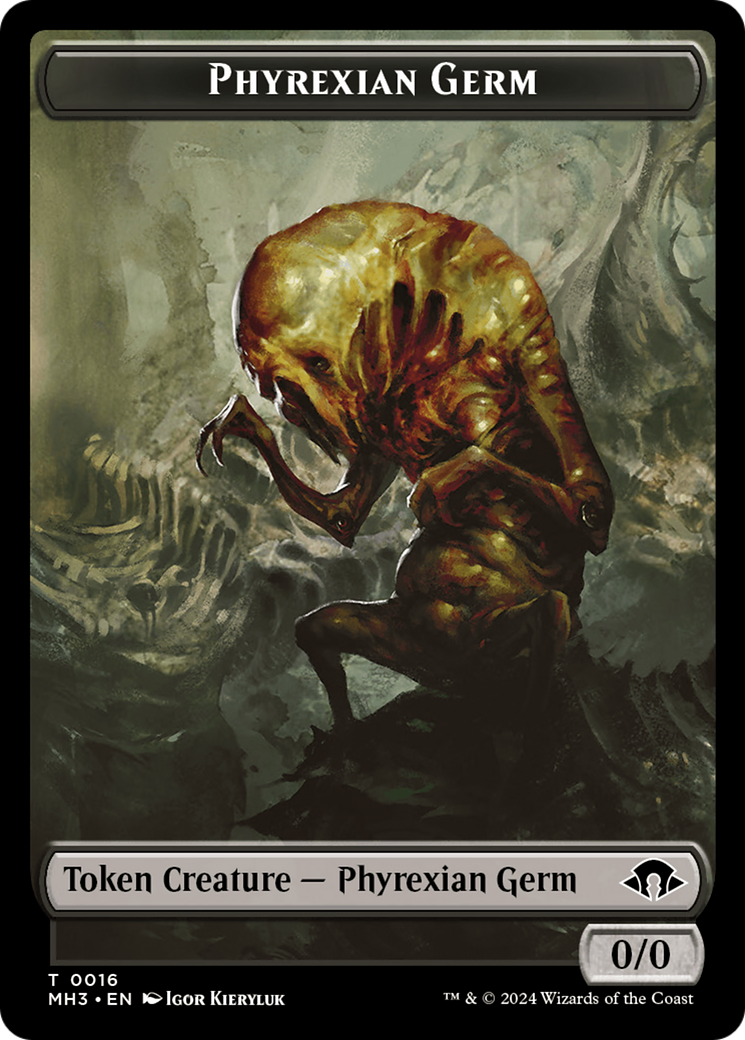 Phyrexian Germ // Kraken Double-Sided Token [Modern Horizons 3 Tokens]