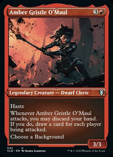 Amber Gristle O'Maul (Foil Etched) [Commander Legends: Battle for Baldur's Gate] 