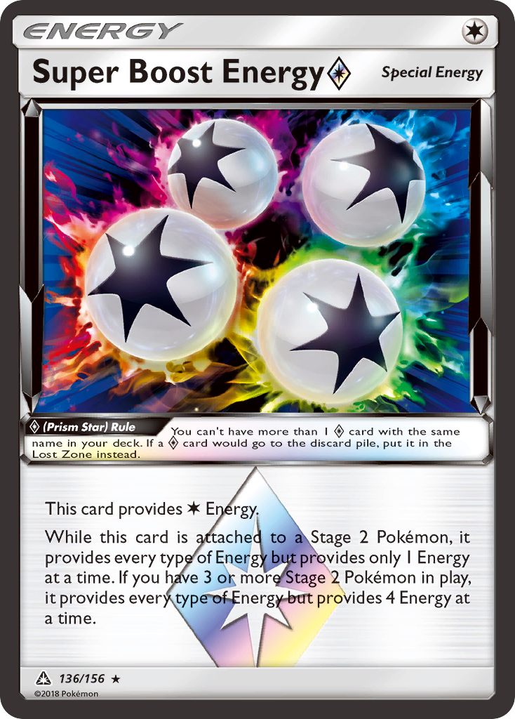 Super Boost Energy (136/156) (Prism Star) [Sun & Moon: Ultra Prism] 