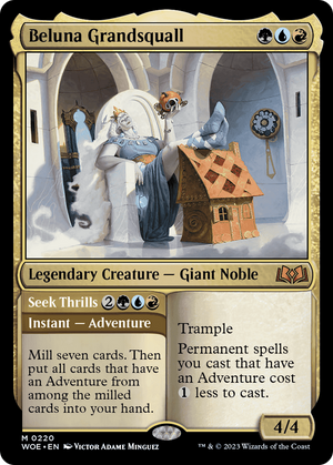 Beluna Grandsquall // Seek Thrills [Wilds of Eldraine] 