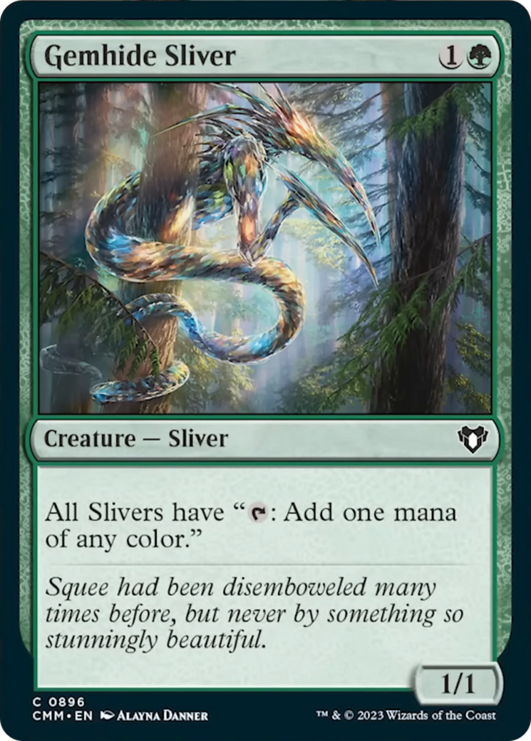 Gemhide Sliver [Commander Masters] 