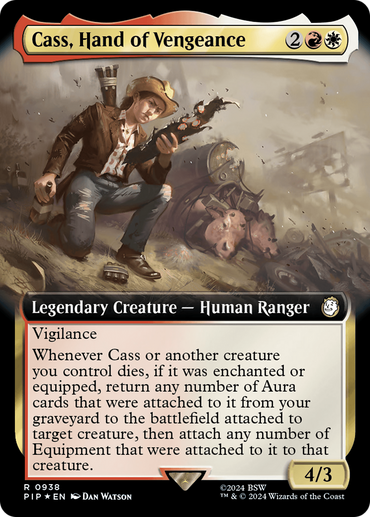 Cass, Hand of Vengeance (Extended Art) (Surge Foil) [Fallout] 