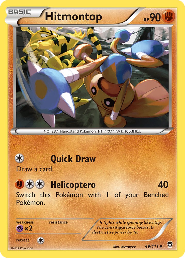 Hitmontop (49/111) [XY: Furious Fists] 