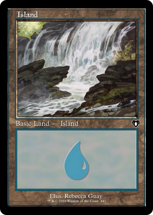 Island (441) (Retro) [Commander Masters] 