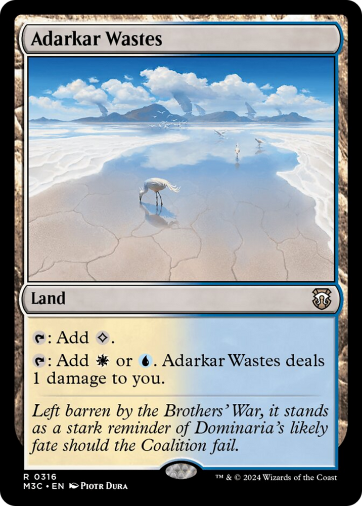 Adarkar Wastes (Ripple Foil) [Modern Horizons 3 Commander] 