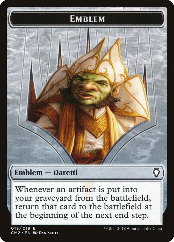 Daretti, Scrap Savant Emblem [Order Anthology Volume II Tokens] 