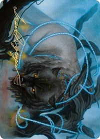 Bind the Monster Art Card (Gold-Stamped Signature) [Kaldheim Art Series] 