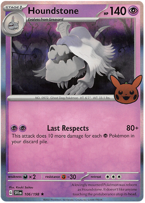 Houndstone (106/198) [Trick or Trade 2023] 