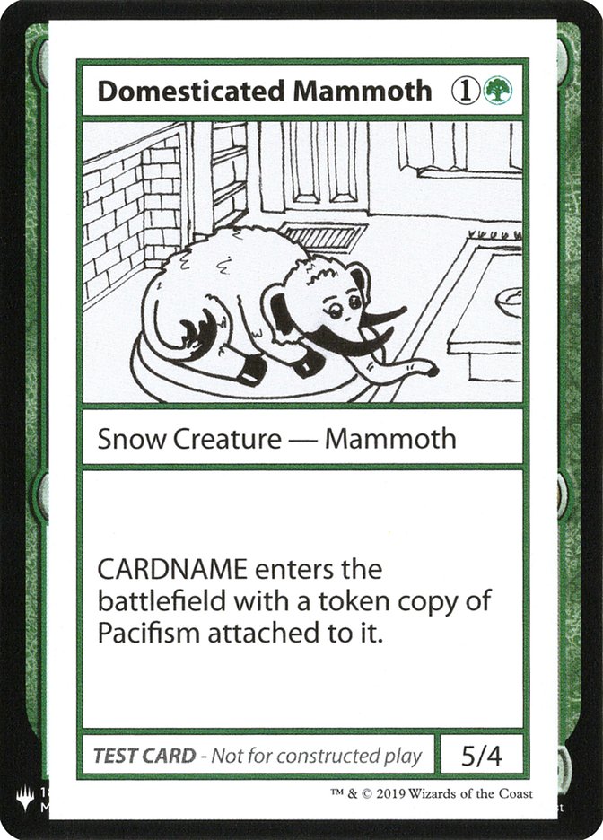 Domesticated Mammoth [Mystery Booster Playtest Cards] 