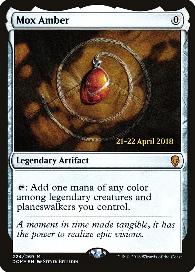 Mox Amber [Dominaria Prerelease Promos] 