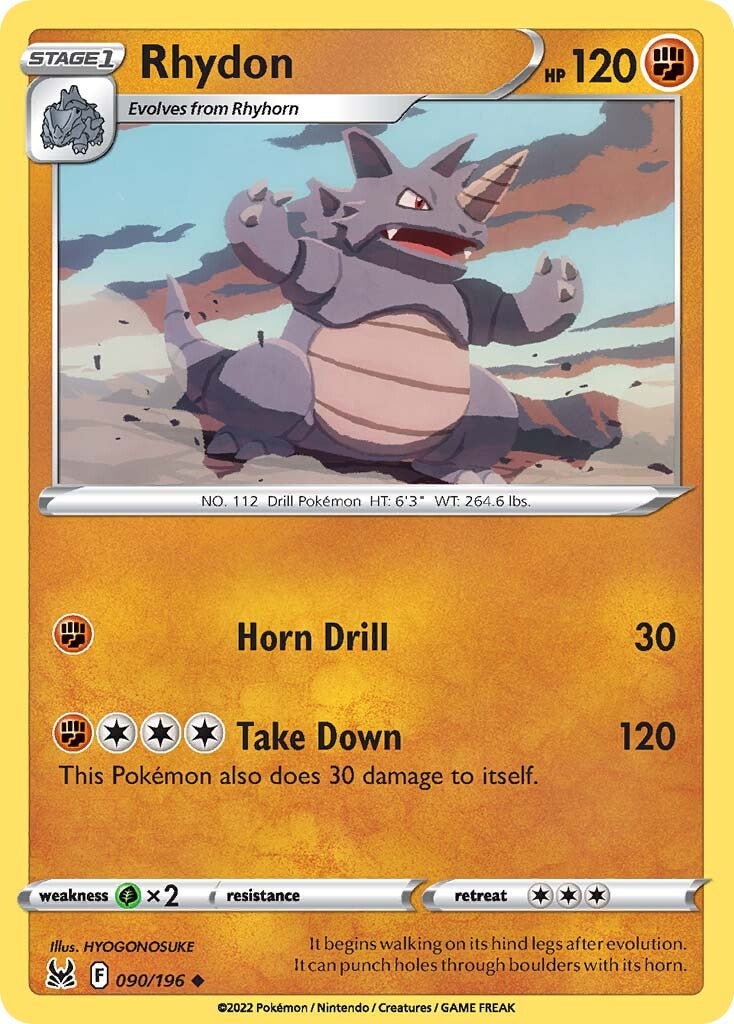 Rhydon (090/196) [Sword & Shield: Lost Origin] 