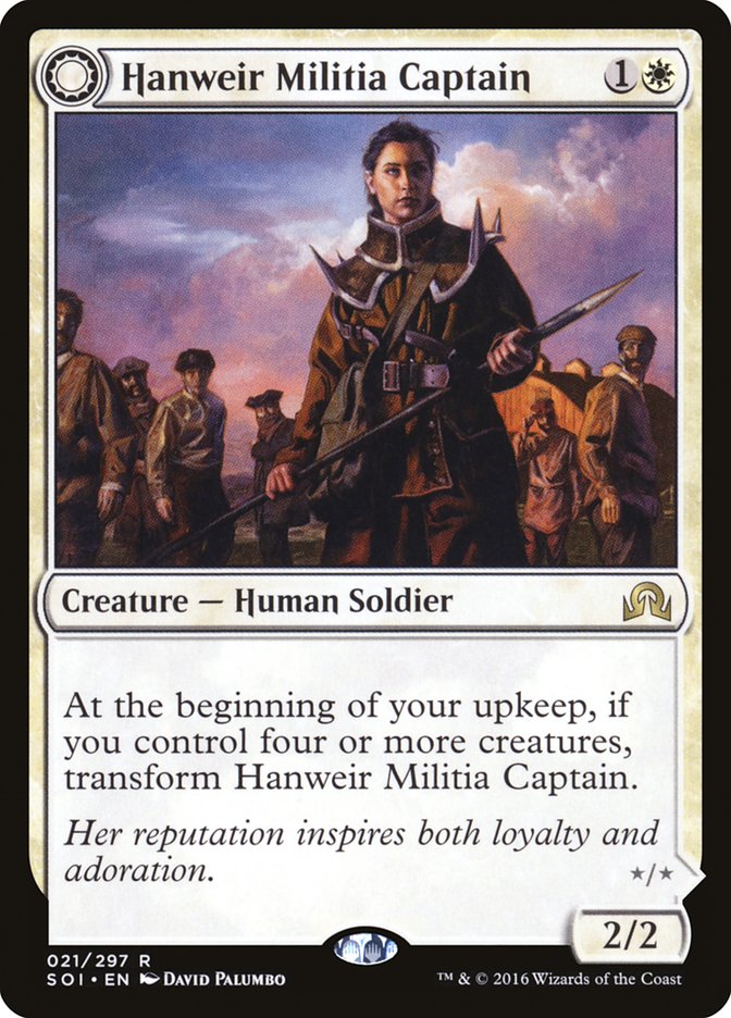 Hanweir Militia Captain // Westvale Cult Leader [Shadows over Innistrad] 