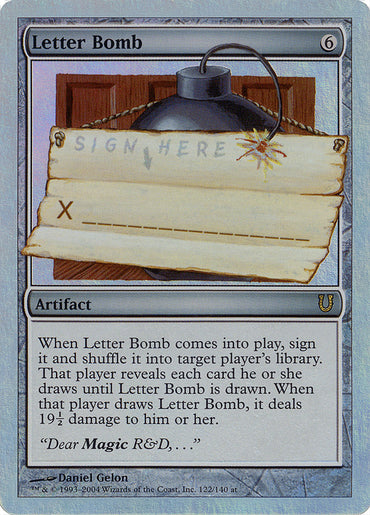 Letter Bomb (Alternate Foil) [Unhinged] 