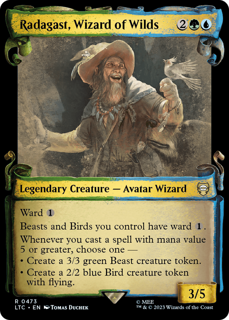 Radagast, Wizard of Wilds [The Lord of the Rings: Tales of Middle-Earth Commander Showcase Scrolls] 