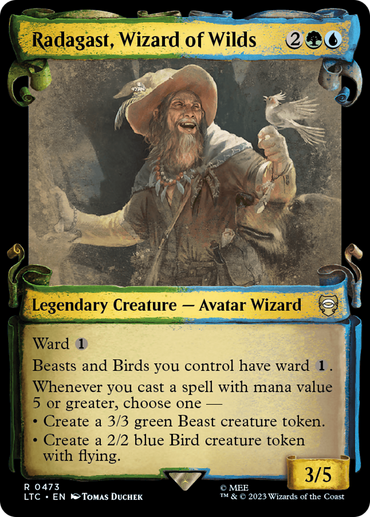 Radagast, Wizard of Wilds [The Lord of the Rings: Tales of Middle-Earth Commander Showcase Scrolls] 