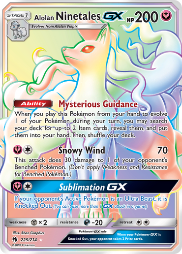 Alolan Ninetales GX (225/214) [Sun &amp; Moon: Lost Thunder] 