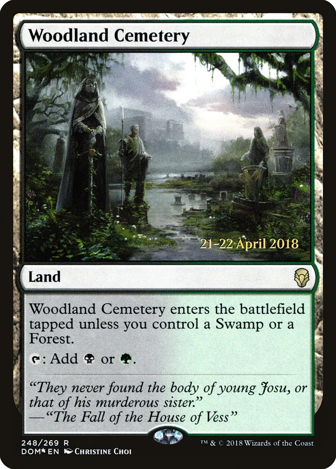 Woodland Cemetery [Dominaria Prerelease Promos] 