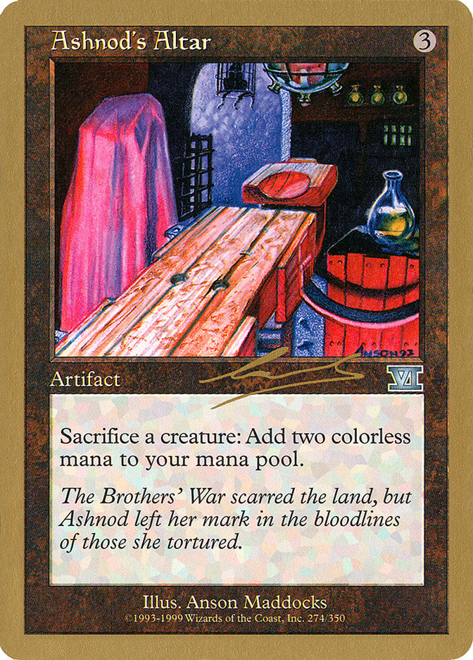 Ashnod's Altar (Nicolas Labarre) [World Championship Decks 2000] 