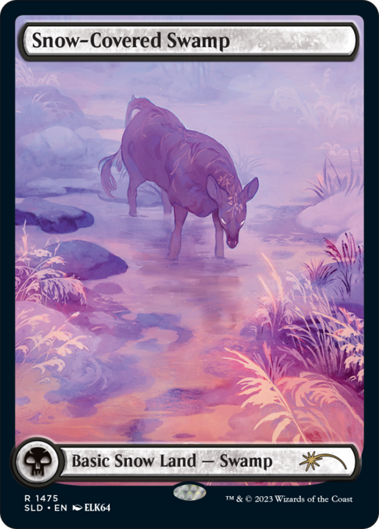 Snow-Covered Swamp (1475) (Rainbow Foil) [Secret Lair Drop Series] 