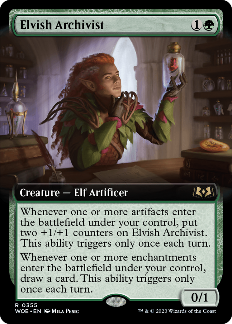 Elvish Archivist (Extended Art) [Wilds of Eldraine]