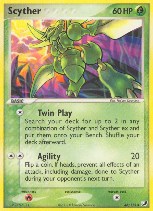 Scyther (46/115) [EX: Unseen Forces] 