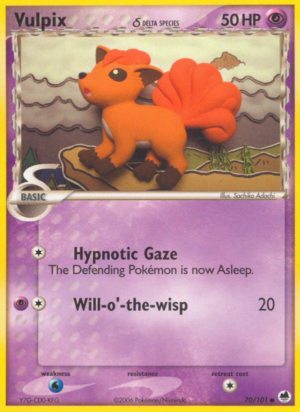 Vulpix (70/101) (Delta Species) [EX: Dragon Frontiers] 