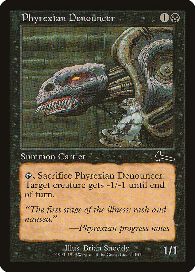 Phyrexian Denouncer [Urza's Legacy] 