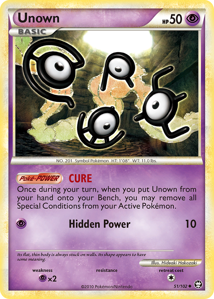 Unown (51/102) [HeartGold &amp; SoulSilver: Triumphant] 