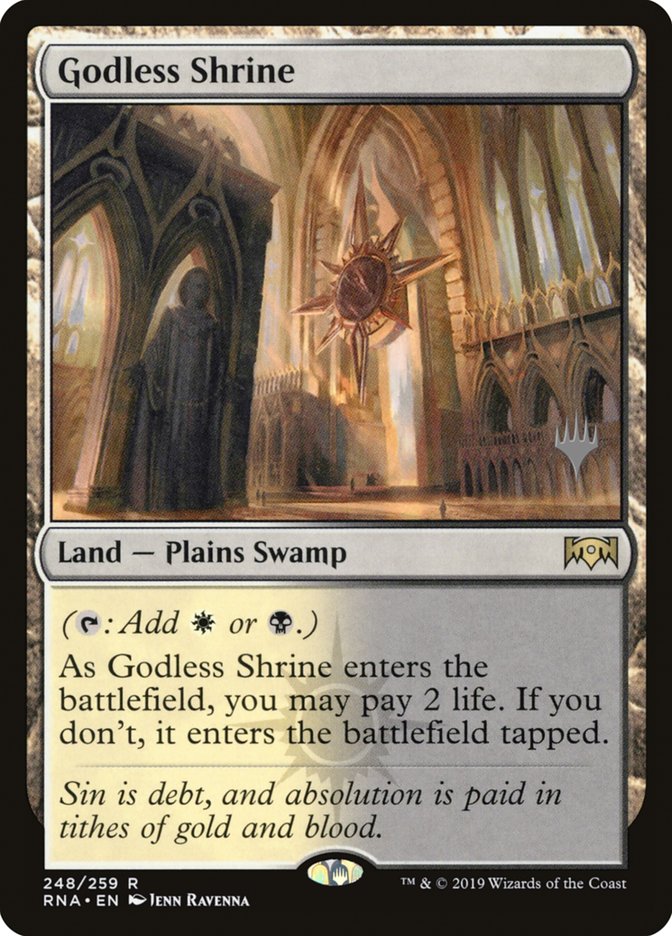 Godless Shrine (Promo Pack) [Ravnica Allegiance Promos] 