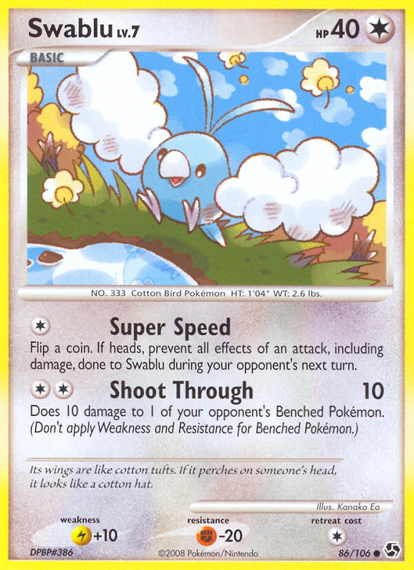Swablu (86/106) [Diamond &amp; Pearl: Great Encounters] 