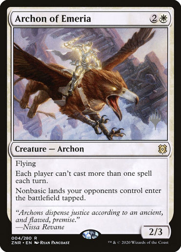 Archon of Emeria (Promo Pack) [Zendikar Rising Promos] 