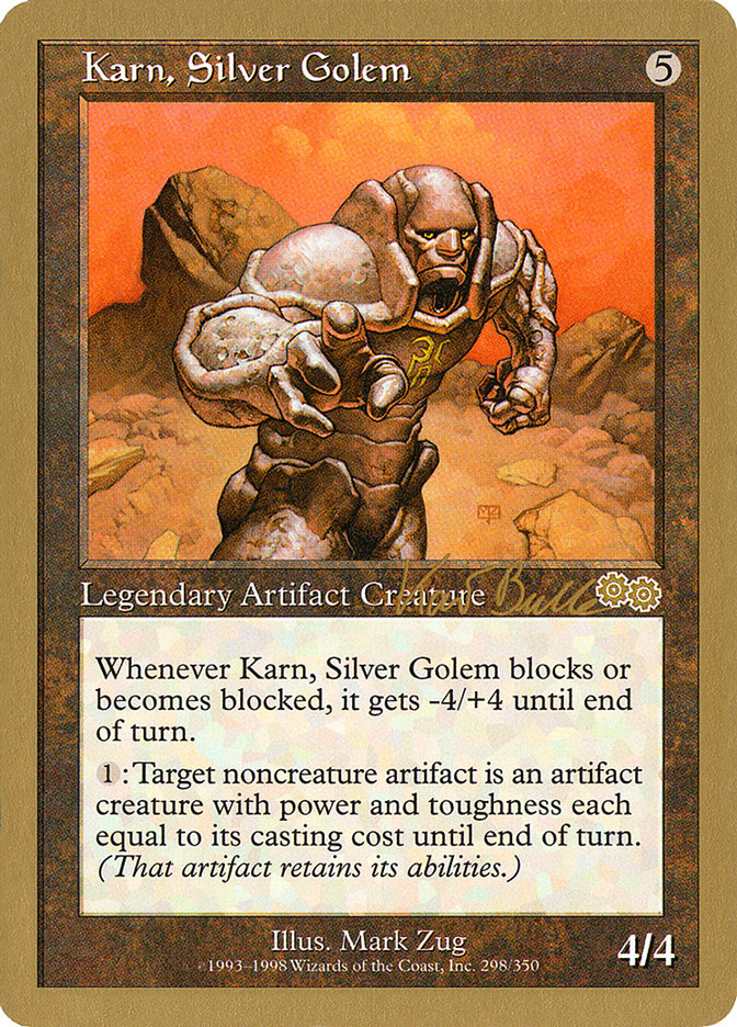 Karn, Silver Golem (Kai Budde) [World Championship Decks 1999] 