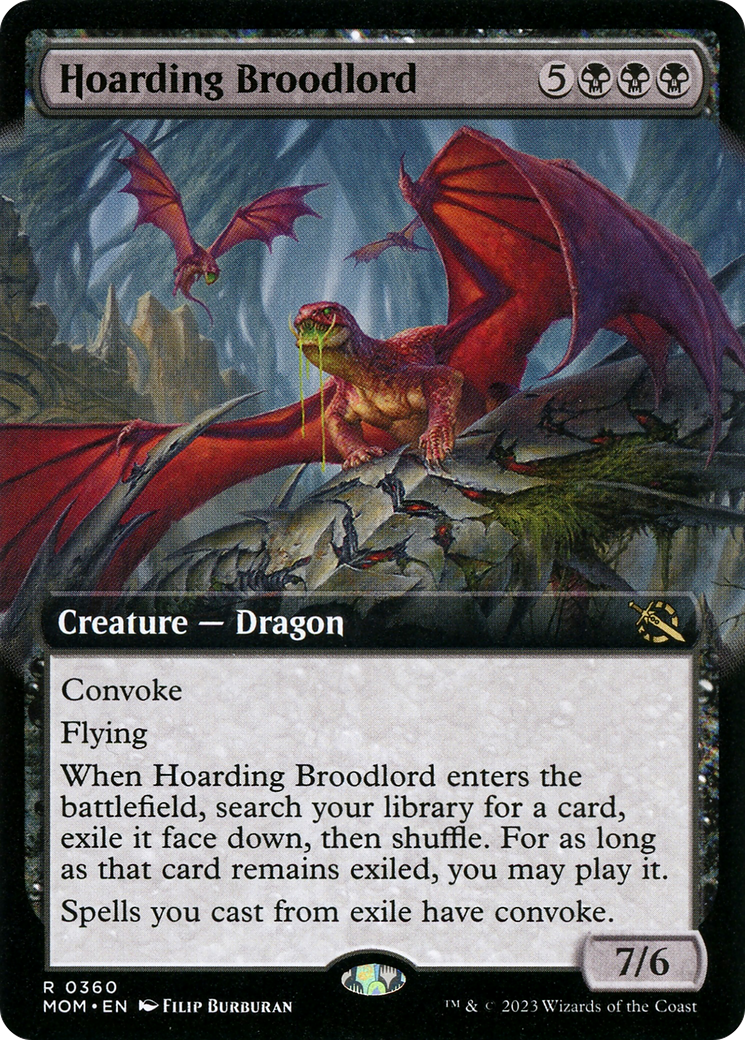 Hoarding Broodlord (Extended Art) [March of the Machine] 