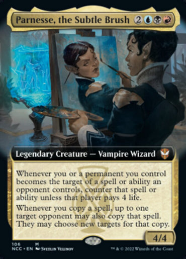 Parnesse, the Subtle Brush (Extended Art) [Streets of New Capenna Commander] 