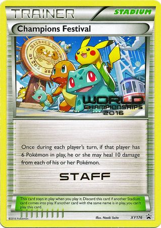 Champions Festival 2016 Staff (XY176) [XY: Black Star Promos] 