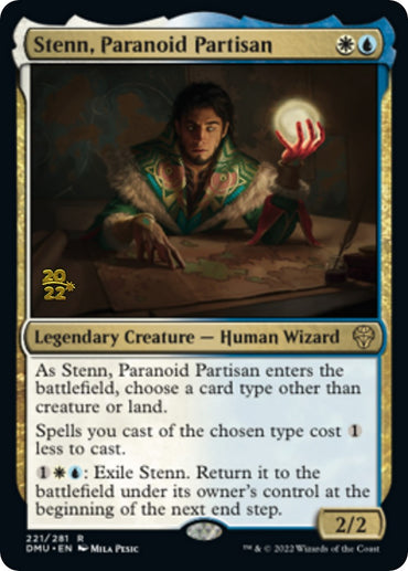 Stenn, Paranoid Partisan [Dominaria United Prerelease Promos] 