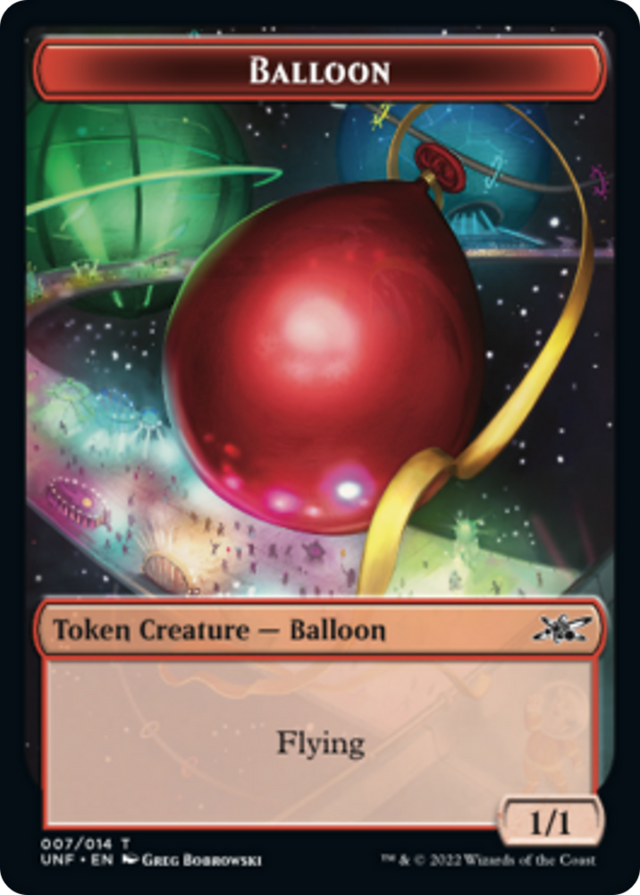 Squirrel // Balloon Double-Sided Token [Unfinity Tokens] 