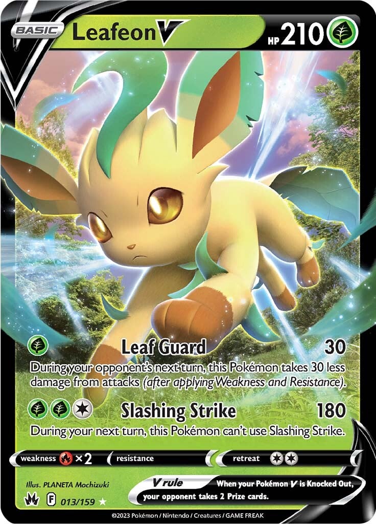 Leafeon V (013/159) [Sword & Shield: Crown Zenith] 