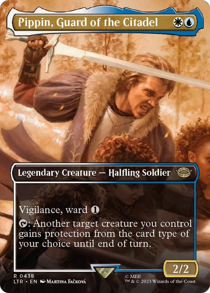 Pippin, Guard of the Citadel (Borderless Alternate Art) [The Lord of the Rings: Tales of Middle-Earth] 