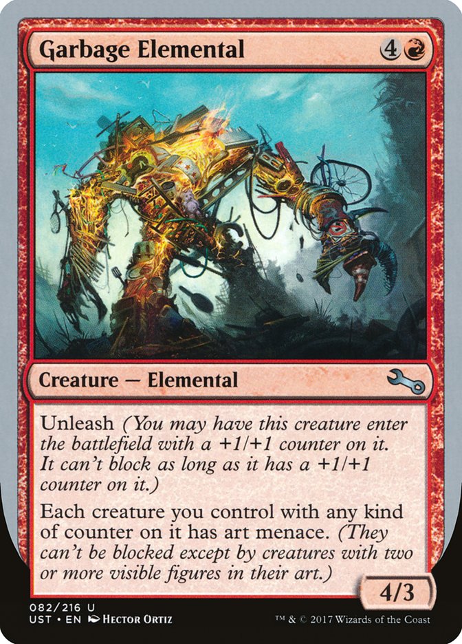 Garbage Elemental (4/3 Creature) [Unstable] 