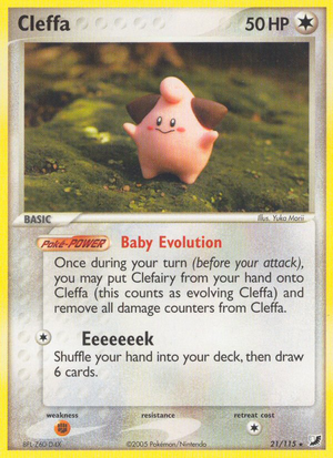 Cleffa (21/115) [EX: Unseen Forces] 