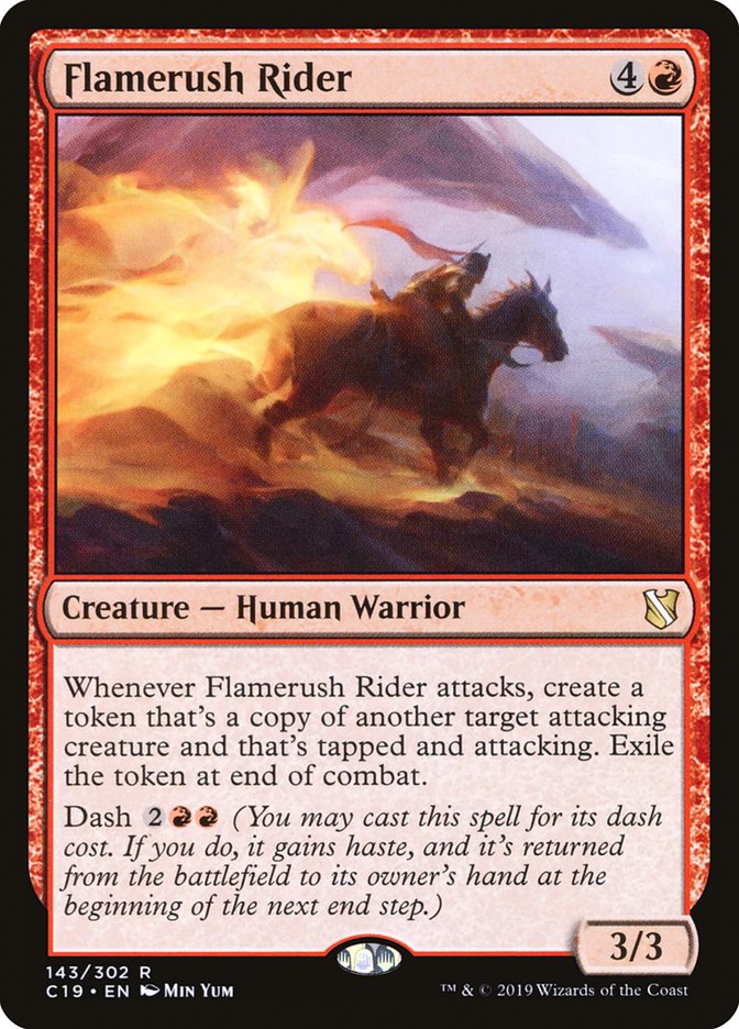 Flamerush Rider [Commander 2019] 