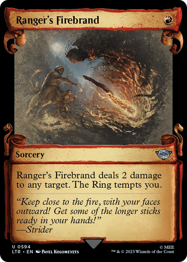 Ranger's Firebrand [The Lord of the Rings: Tales of Middle-Earth Showcase Scrolls] 