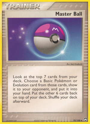 Master Ball (78/108) [EX: Power Keepers] 