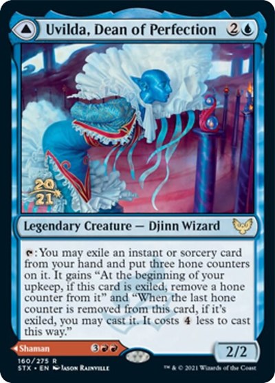 Uvilda, Dean of Perfection // Nassari, Dean of Expression [Strixhaven: School of Mages Prerelease Promos] 