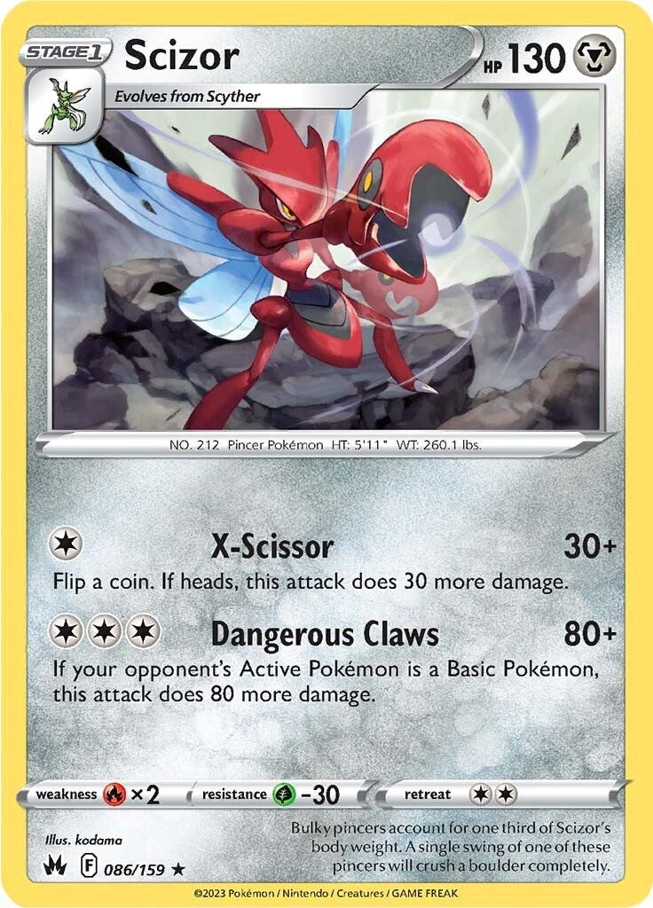 Scizor (086/159) [Sword & Shield: Crown Zenith] 