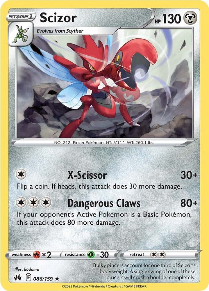 Scizor (086/159) [Sword &amp; Shield: Crown Zenith] 