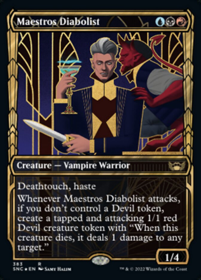 Maestros Diabolist (Showcase Golden Age Gilded Foil) [Streets of New Capenna] 